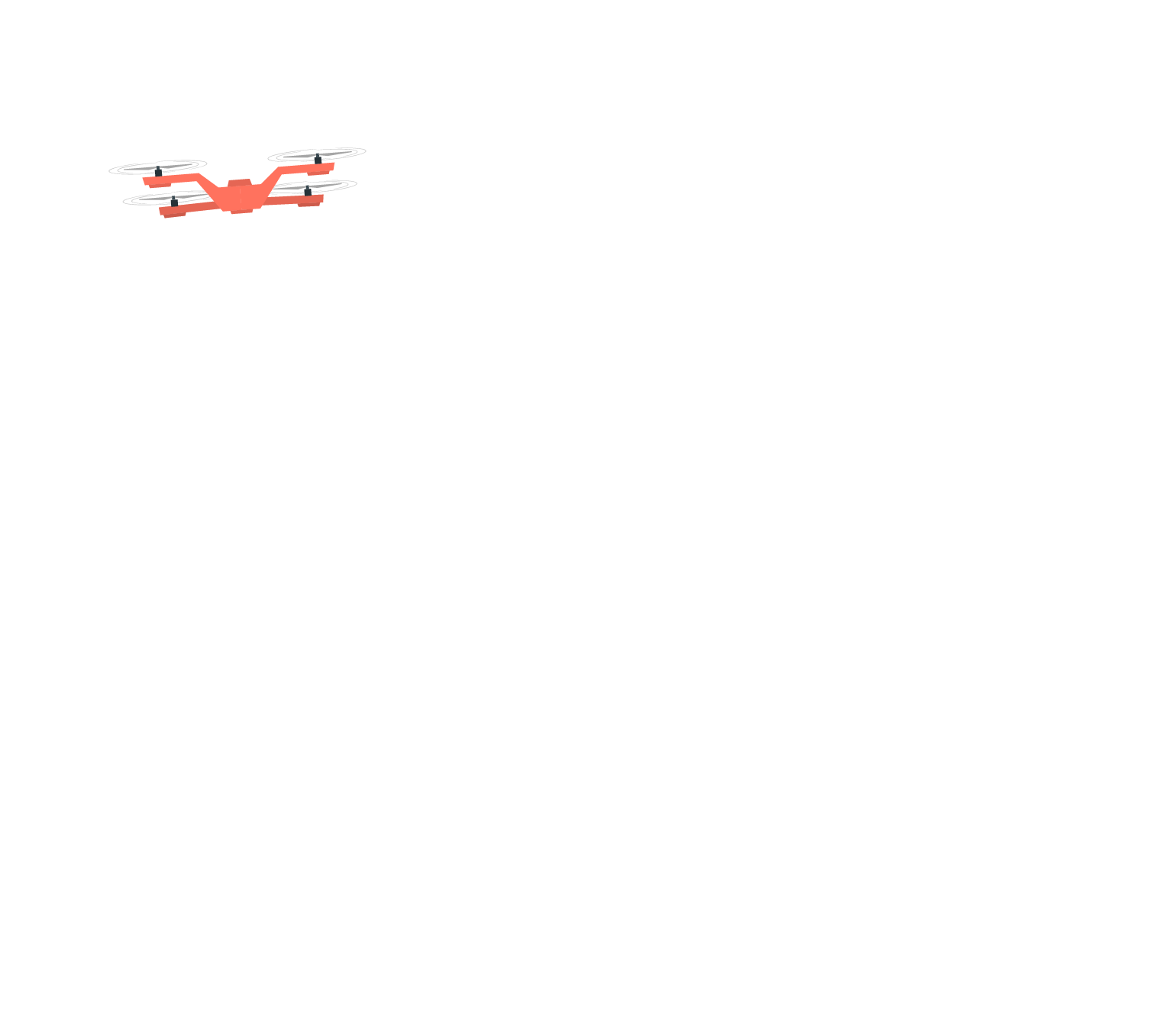 red drone illustration